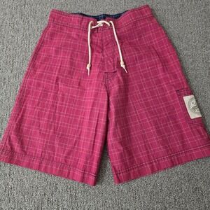 Vintage Polo Sport Ralph Lauren Swim Trunks Mens 30 Red Board Shorts Y2K NWT